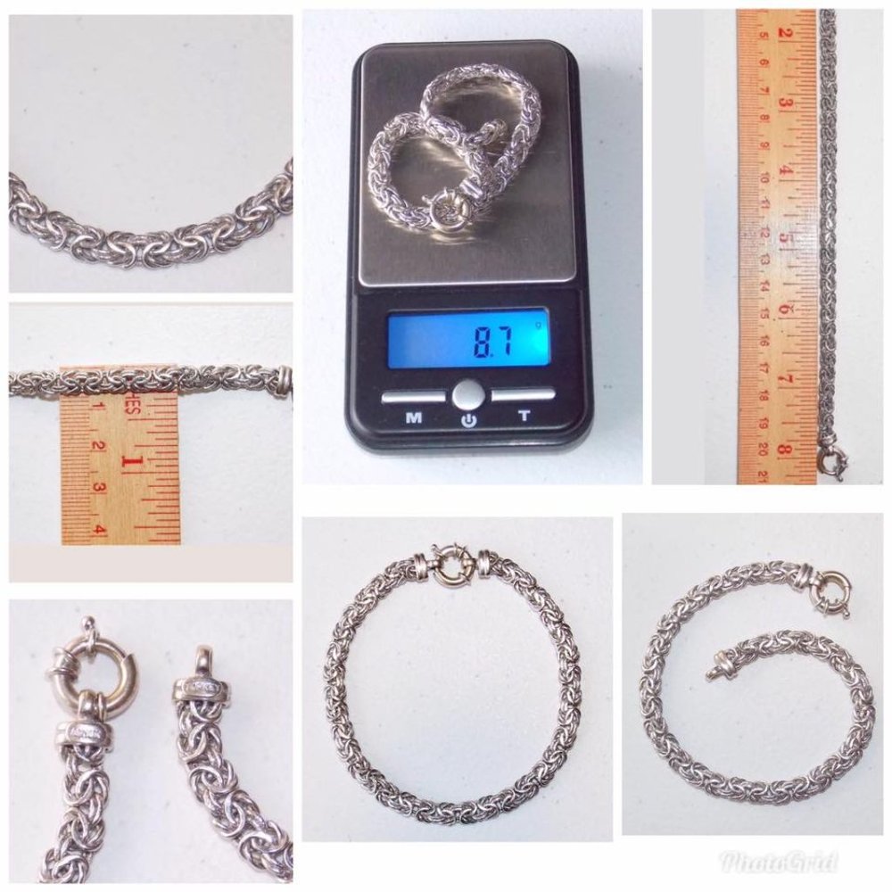 pre-owned white gold, stamped 'AK 14K' "TURKEY" Weight 8.7grams.